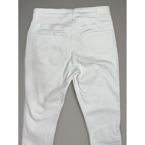 Hollister✨White High Rise Jean Legging Slim Straight Stretch White Size 7R - Picture 7 of 9